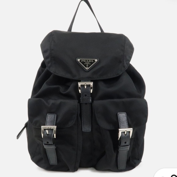 Prada Handbags - Prada vintage black nylon backpack authentic